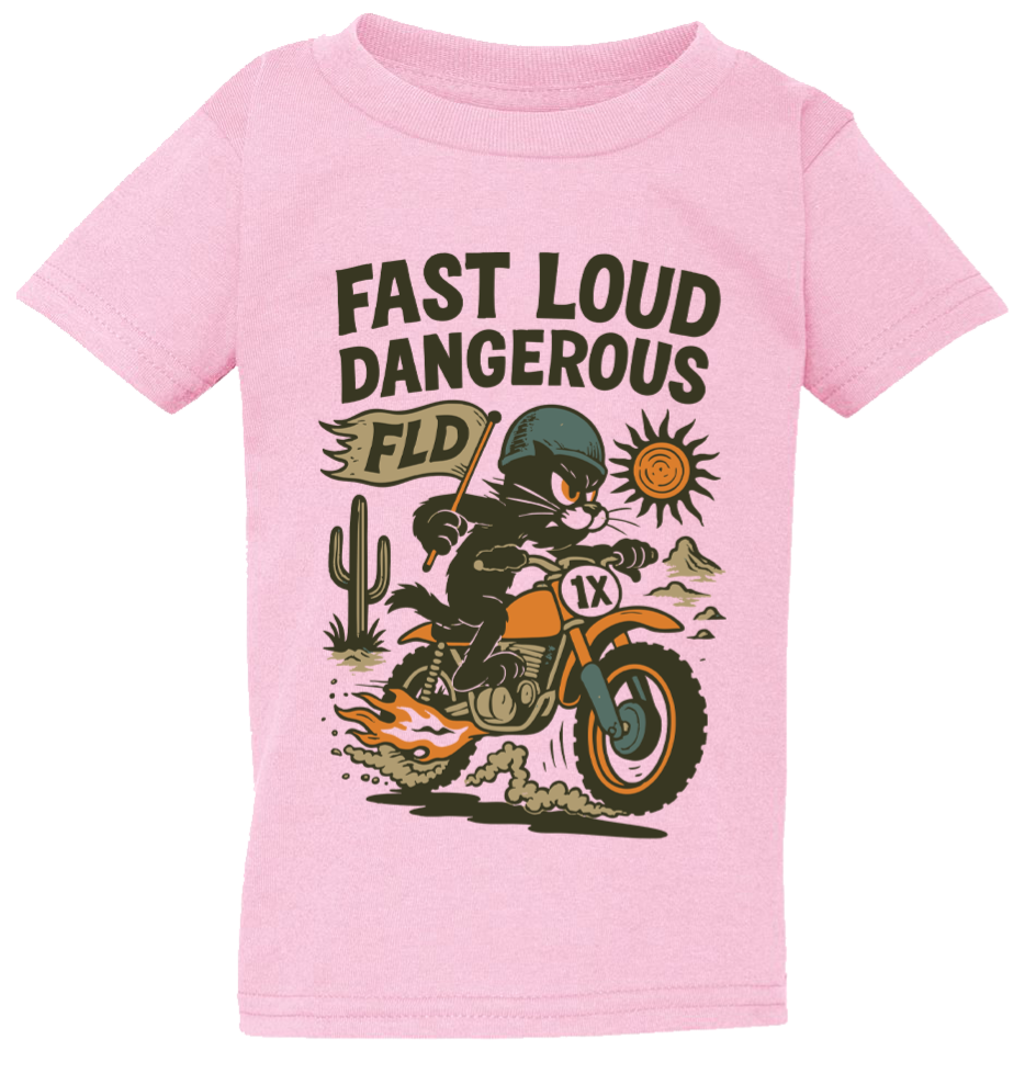 Toddler Moto Cat Pink