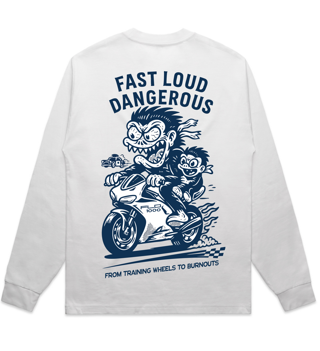Youth Street Speed Long Sleeve White