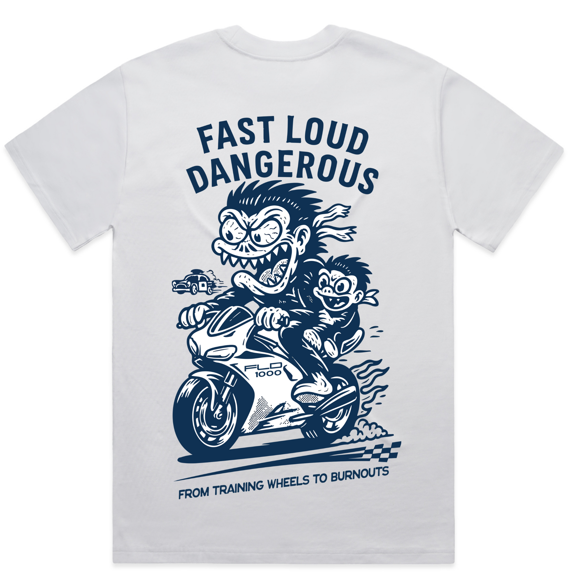 Youth Street Speed Short Sleeve White – Fast Loud Dangerous apparel