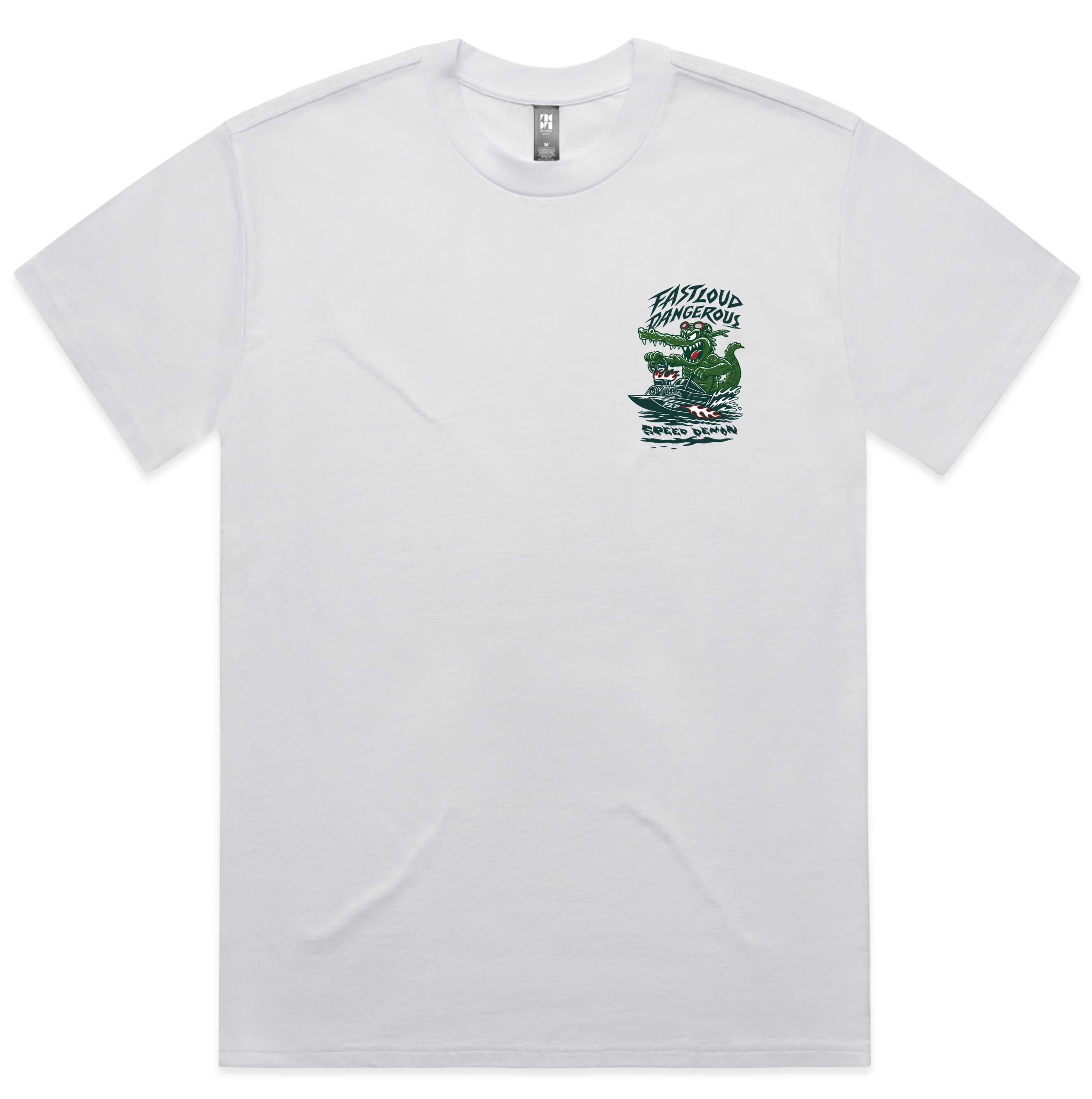 Youth Gator Short Sleeve White