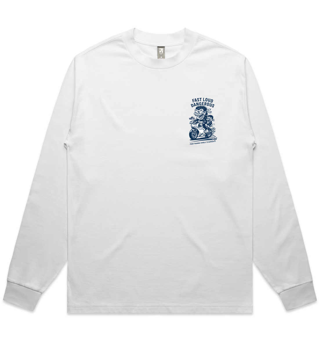 Youth Street Speed Long Sleeve White