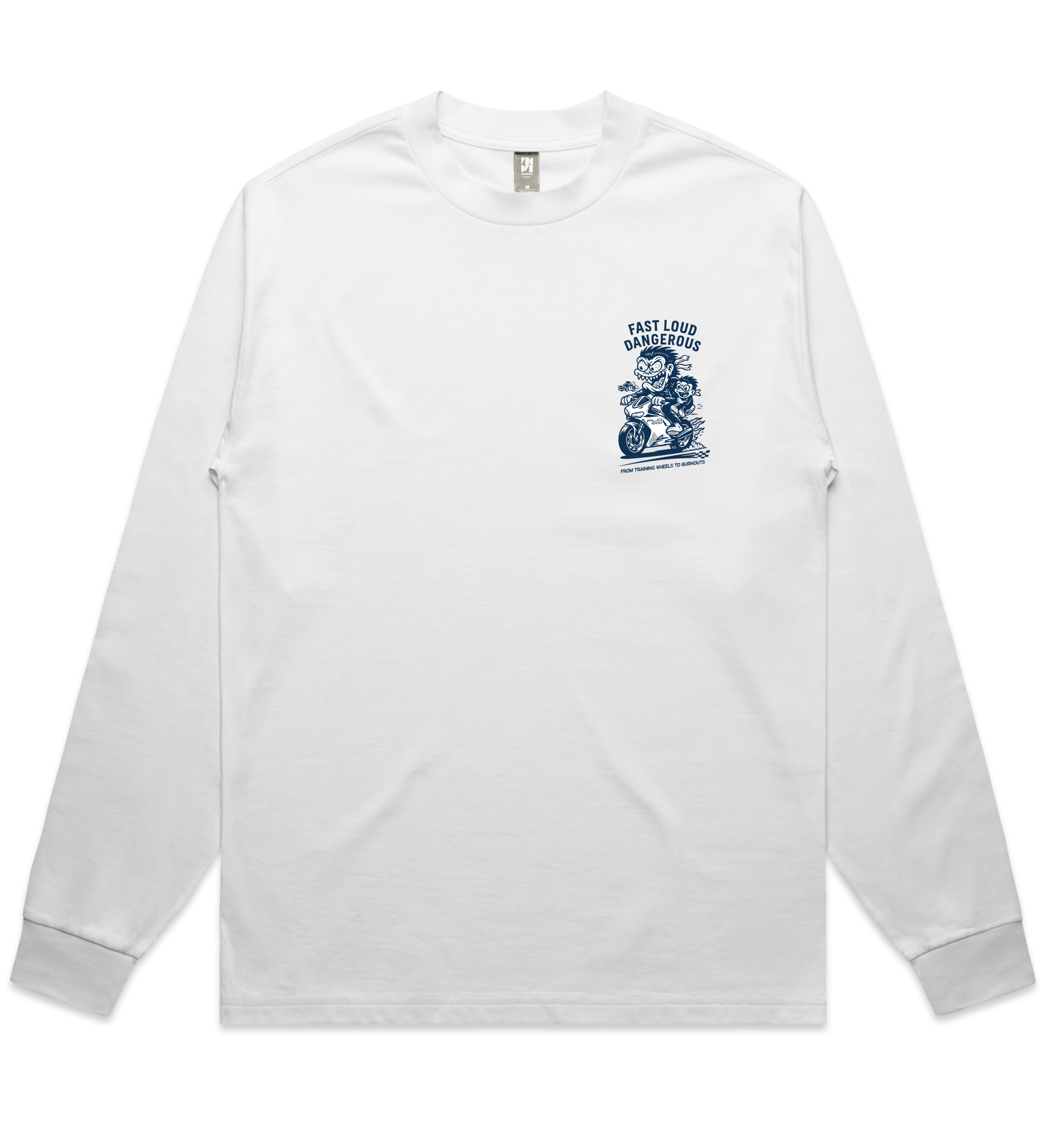 Youth Street Speed Long Sleeve White