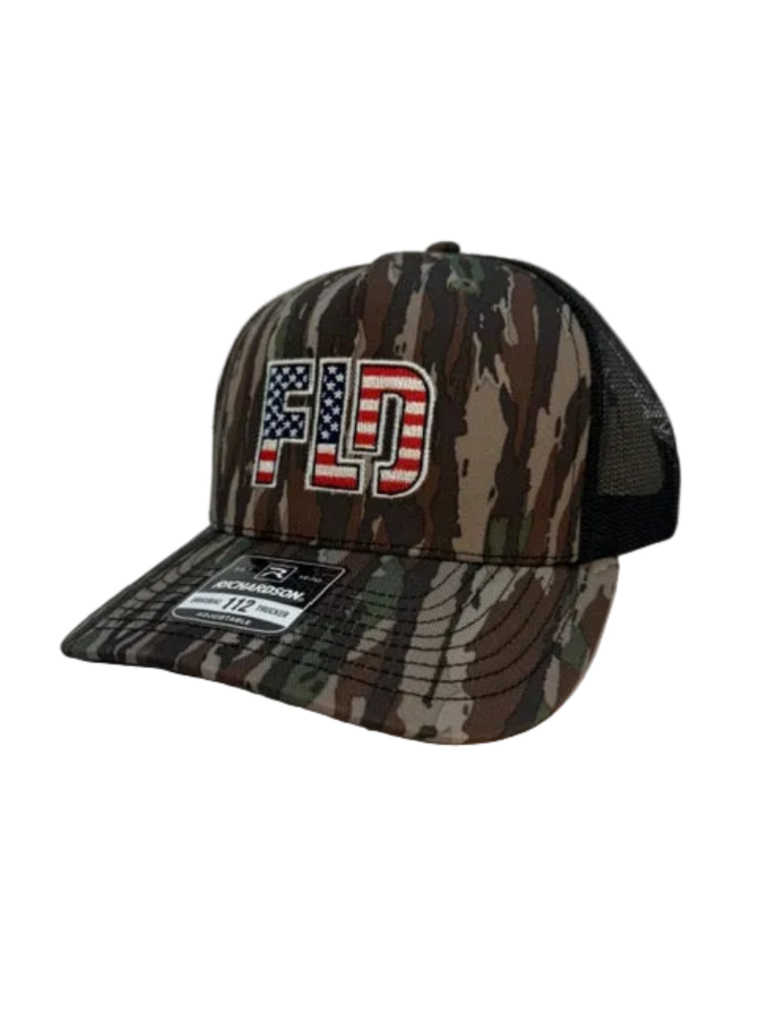Realtree Original Brown Camo Flag Logo Trucker Hat – Fast Loud Dangerous apparel