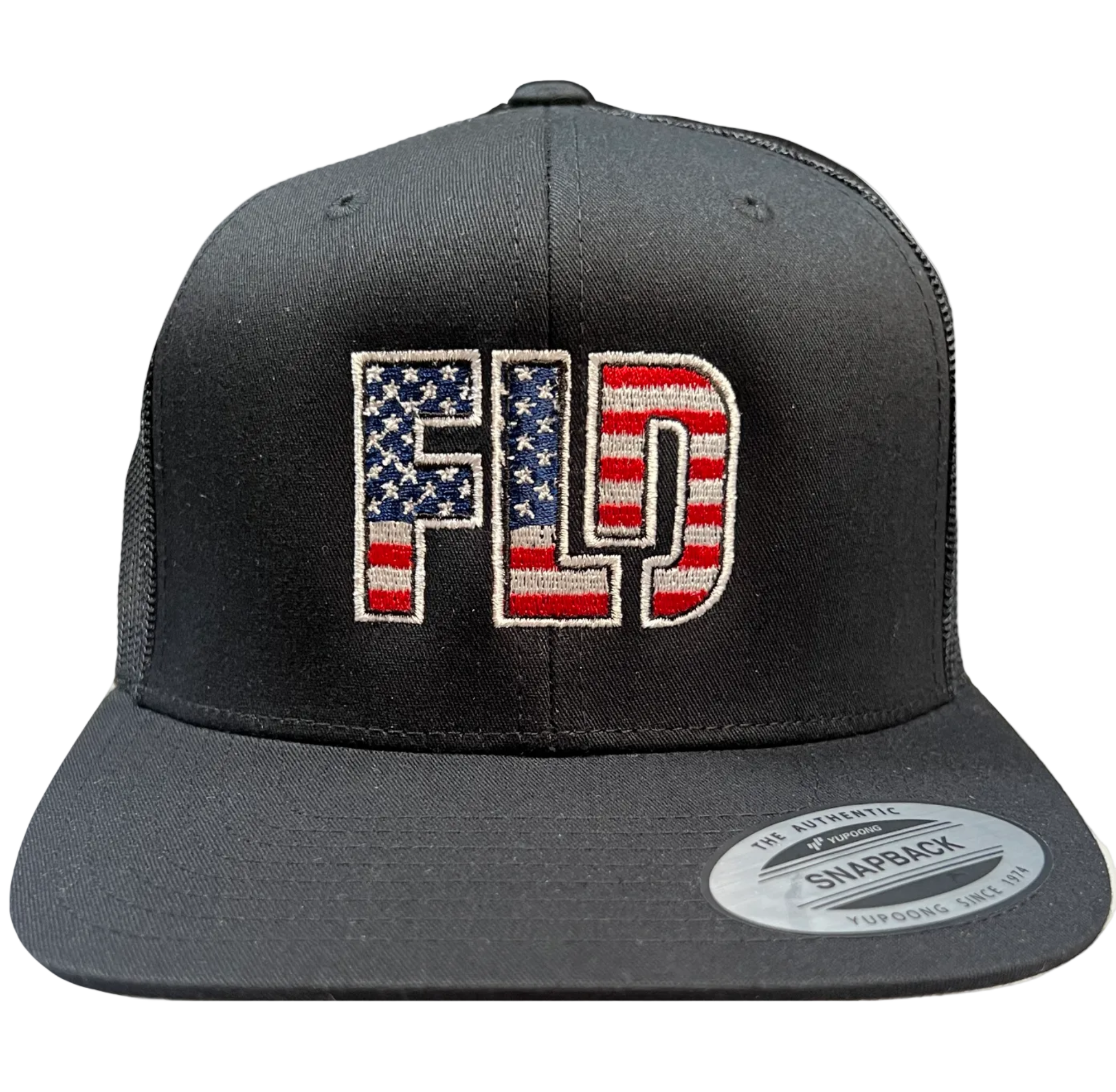 Flag Logo Five-Panel Classic Trucker Hat – Fast Loud Dangerous apparel