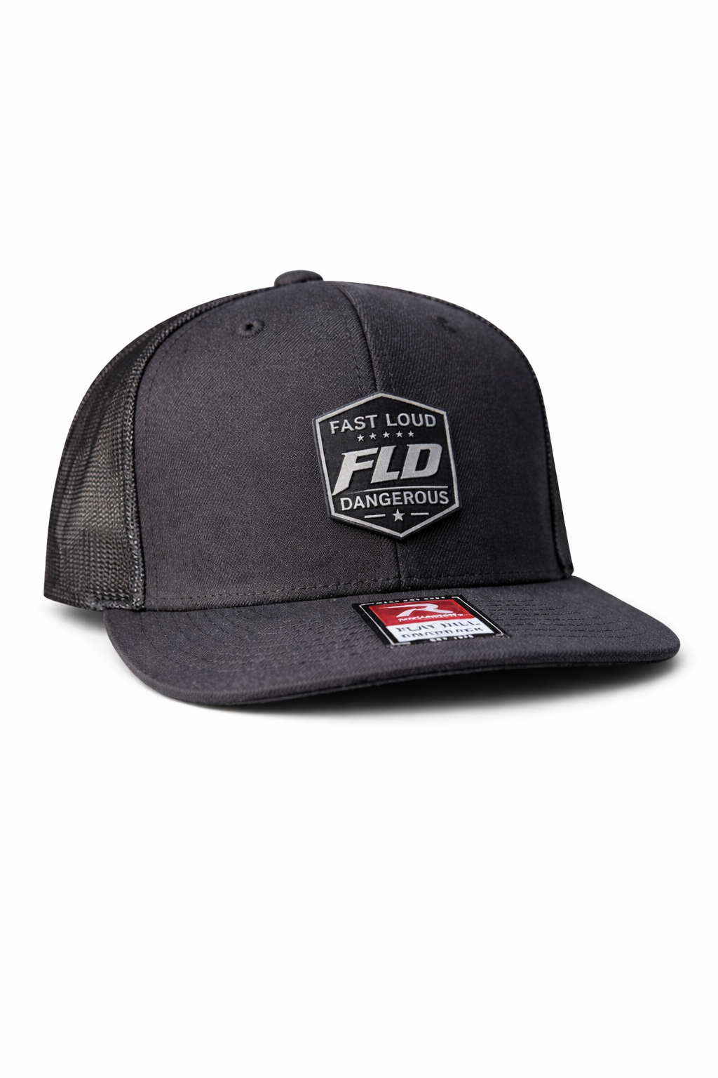 FLD Factory Armor Rope Snapback — Stealth Black (Stainless Badge) Hat