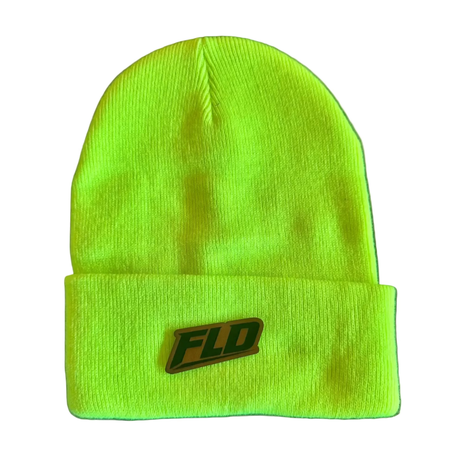FLD® Trackside Knit Beanie - Neon