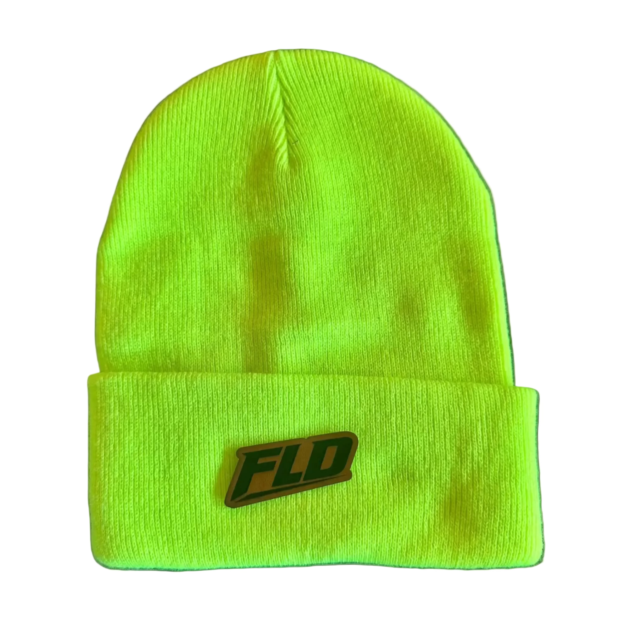 FLD® Trackside Knit Beanie - Neon