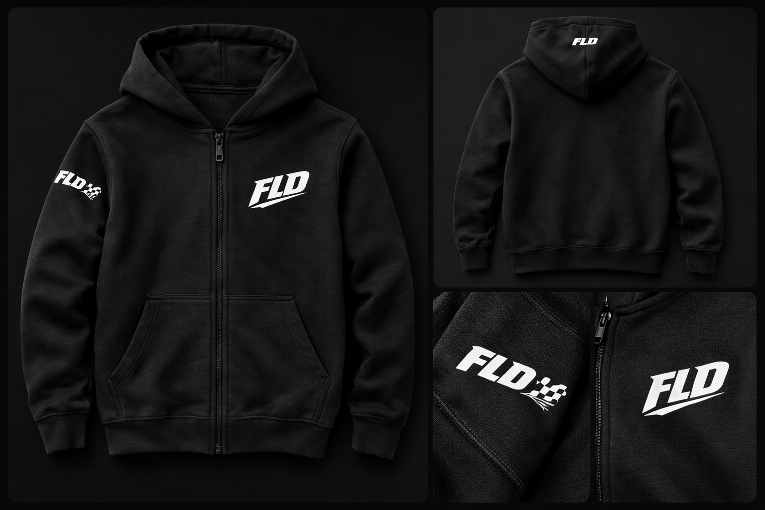 FLD Youth Zip Hoodie